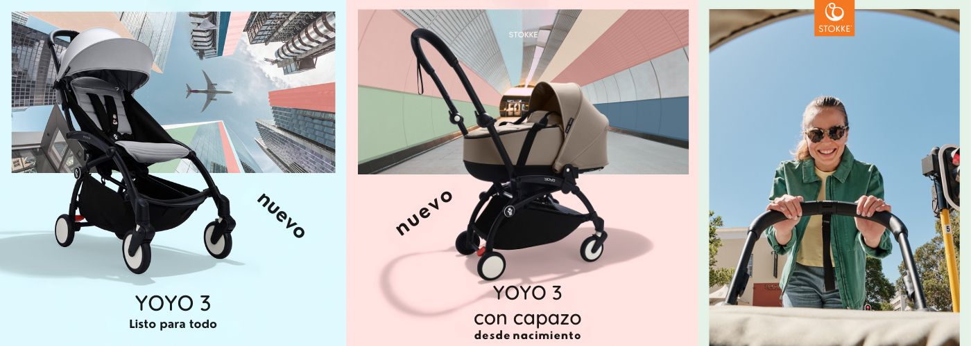cochecito stokke yoyo 3 con capazo desde nacimiento